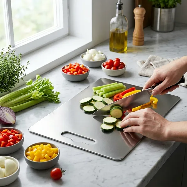 FS01_Stainless_Steel_Counter_Top_Chopping_Board_202_Grade_