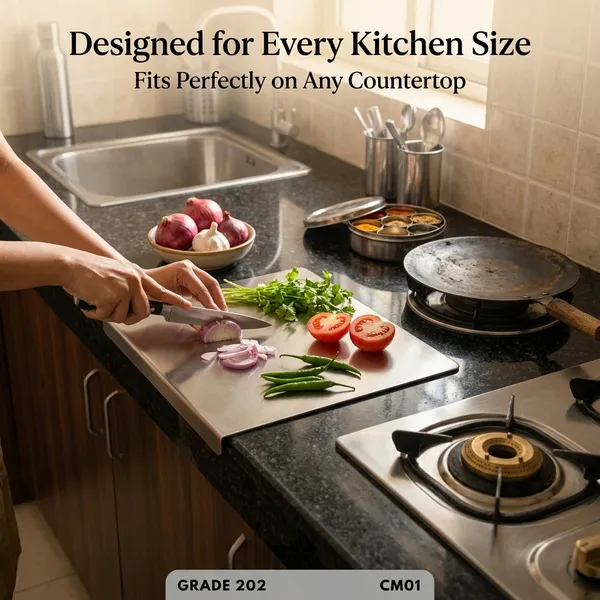 CM01_Stainless_Steel_Counter_Top_Chopping_Board_202_Grade