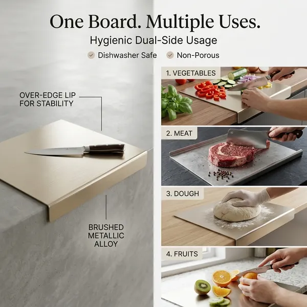 CM01_Stainless_Steel_Counter_Top_Chopping_Board_202_Grade