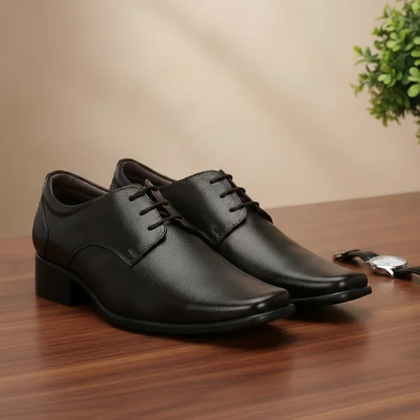 Genuine_Leather_Dark_Brown_High_Heel_Shoes_For_Men_with_Anti_Skid_Sole