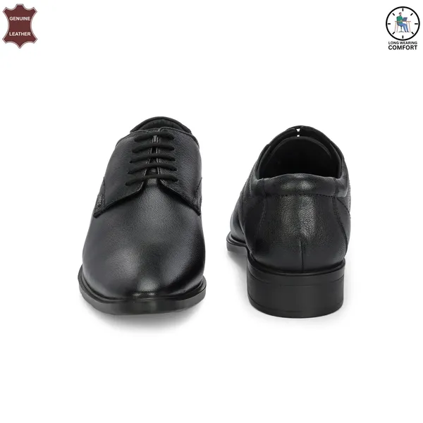 Black_Genuine_Leather_Pointed_Toe_Lace-up_Shoes_For_Men