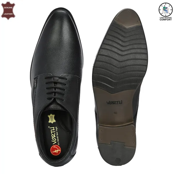 Black_Genuine_Leather_Pointed_Toe_Lace-up_Shoes_For_Men
