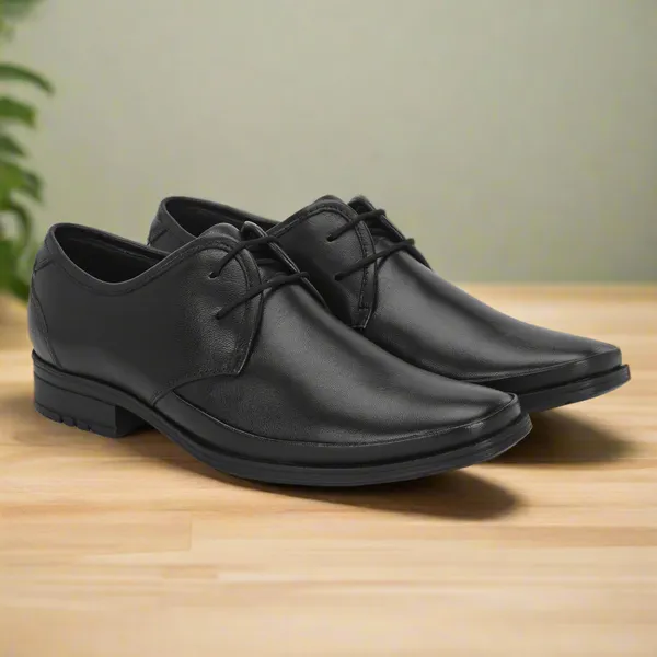 Black_Genuine_Leather_Comfortable_Lace-up_Shoes