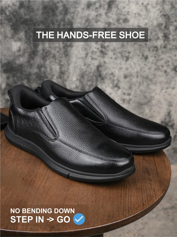 Hands-Free_No_Bend_On-The-Go_Sneakers_|_12_Hours_Comfort_for_Men_|_Vorth_19805_Black_Leather_Sneakers