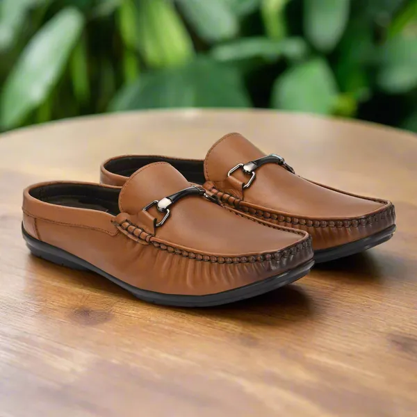 Tan_Genuine_Leather_Ultra_Flexible_Easy_Slip_Loafers_For_Men