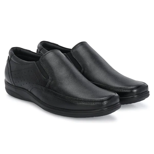 Black_Stylish_Genuine_Leather_Slip-on_Shoes_For_Men