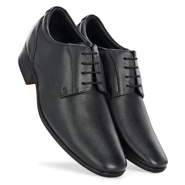 Black_Comfortable_Genuine_Leather__Lace-up_Shoes_for_Men