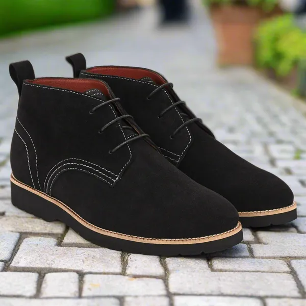 Black_Suede_Leather_Comfortable_Lightweight_Ankle_Boots_for_Men