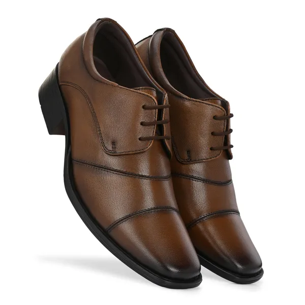 Tan_Genuine_Leather_Lace-Up_Shoes_For_Men