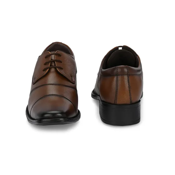 Tan_Genuine_Leather_Lace-Up_Shoes_For_Men