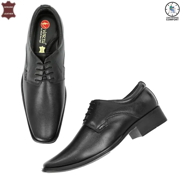 Black_Genuine_Leather_Office_Wear_Lace_Up_Shoes_For_Men