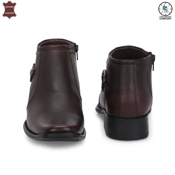 Brown_Stylish_Genuine_Leather_Ankle_Length_Boots_For_Men