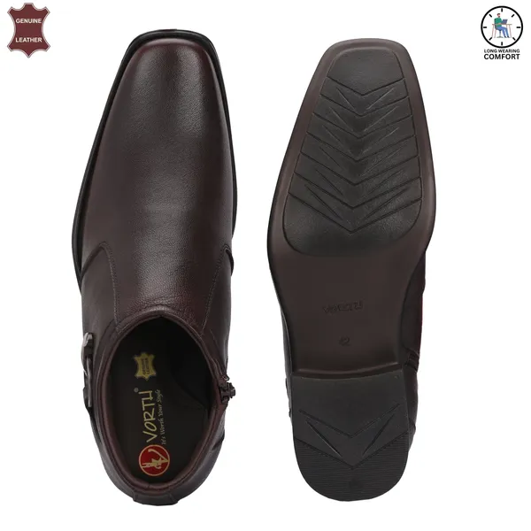 Brown_Stylish_Genuine_Leather_Ankle_Length_Boots_For_Men