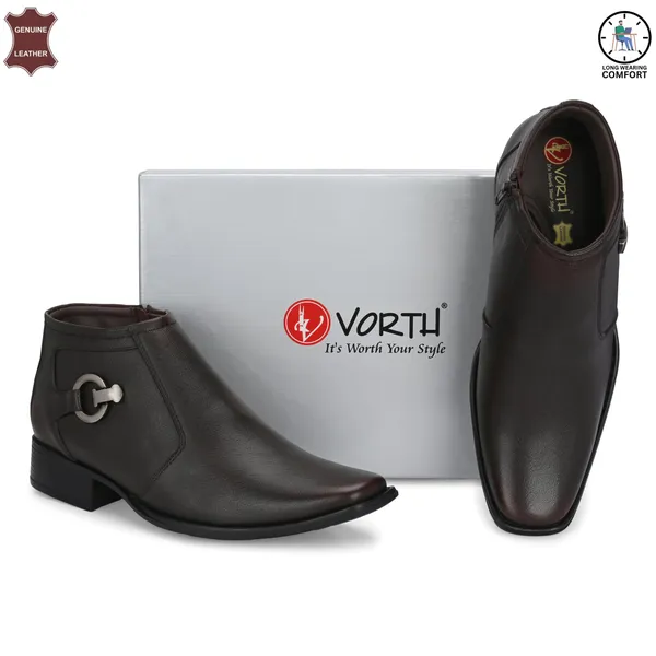 Brown_Stylish_Genuine_Leather_Ankle_Length_Boots_For_Men