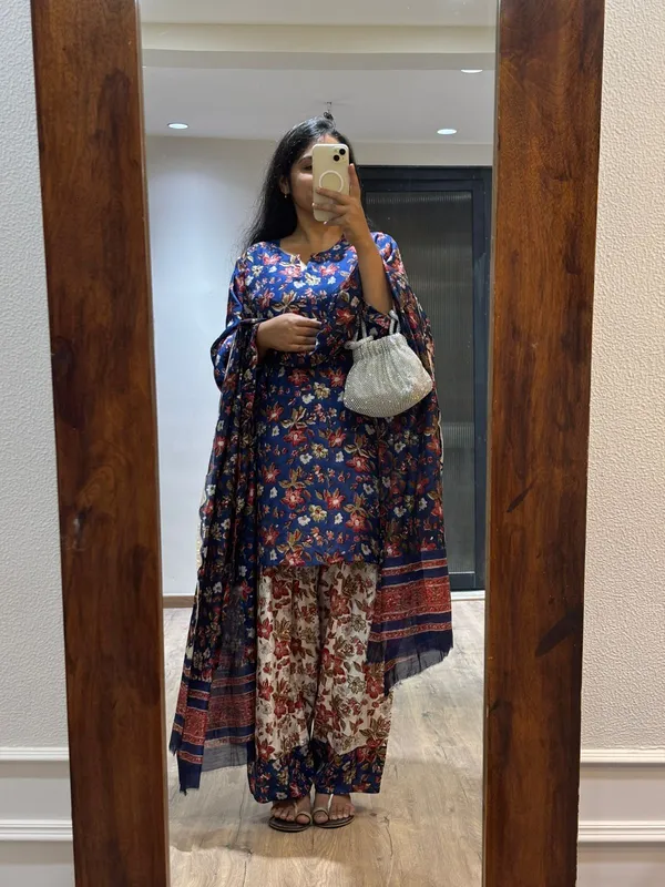 Naaz_royal_blue_farshi_muslin_set