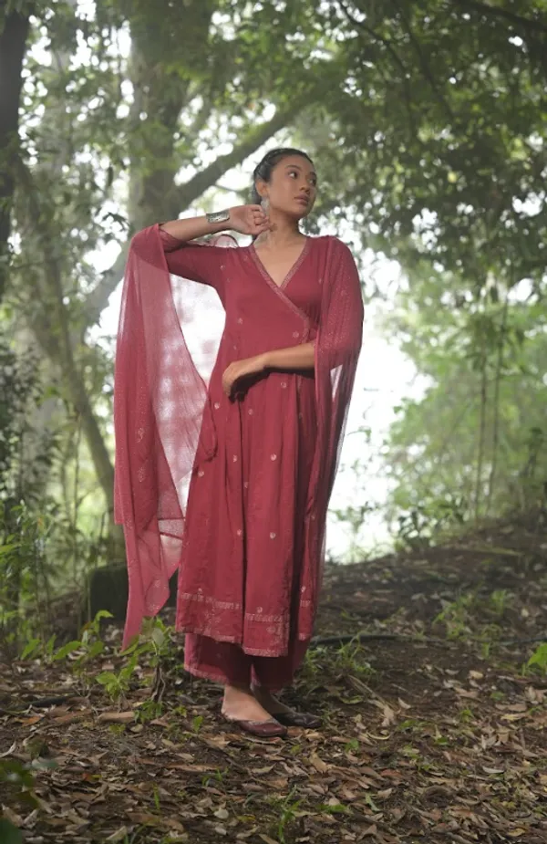 Mandakini-Maroon_Cotton_Suit_Set
