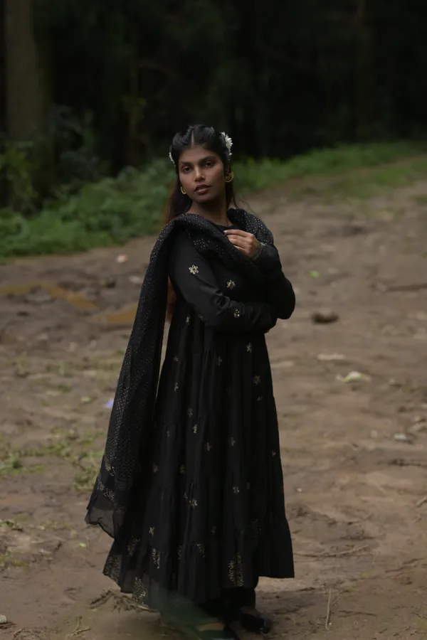 Nayanika_Black_Frill_Anarkali_Suit_Set