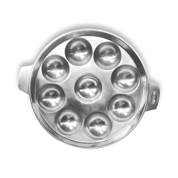 Silver_Aluminium_&_Indolium_Moulded_Premium_&_Elegant_Uniappam_&_Paniyaram_9_Cavity_Flat