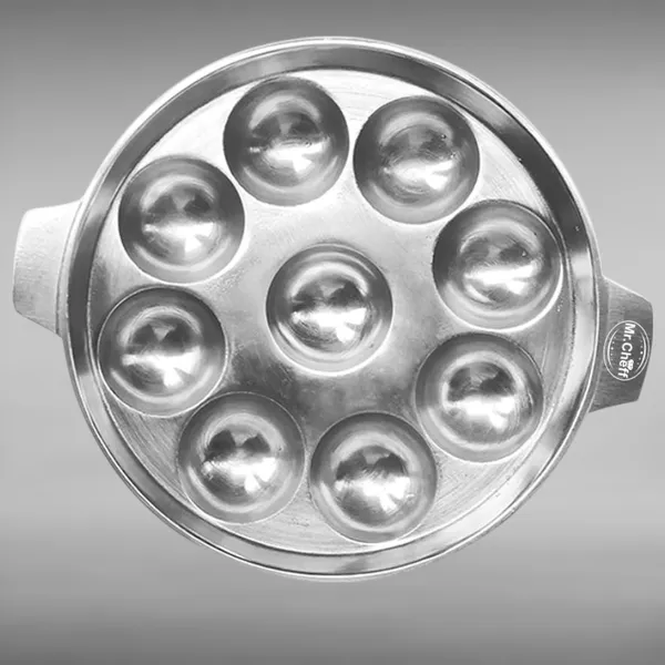Silver_Aluminium_&_Indolium_Moulded_Premium_&_Elegant_Uniappam_&_Paniyaram_9_Cavity_Flat