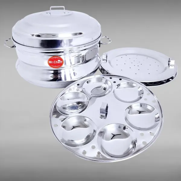 Silver_Stainless_Steel_Premium_&_Elegant_S_S_Idly_Maker_3Pl