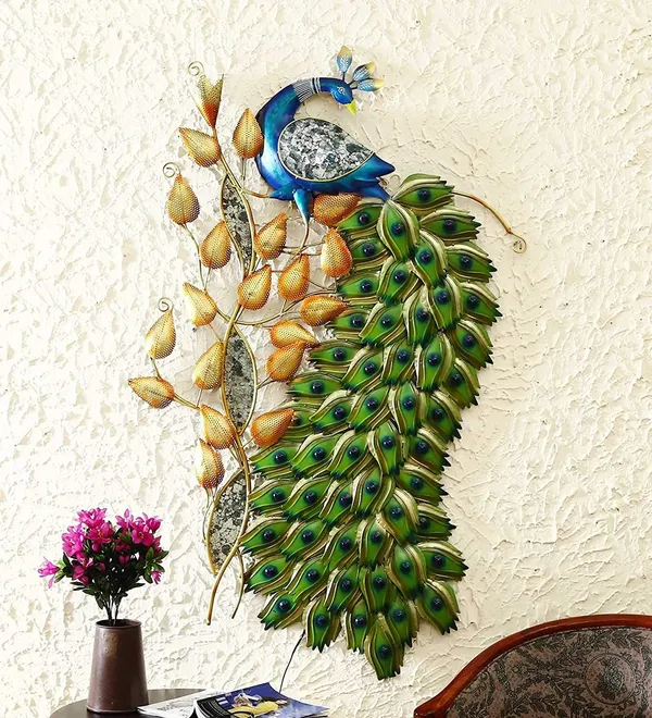 Metal_Peacock_Wall_Art_Decor_With_Led_Big_Tail_Feature_On_Tree_Birds_(24_x_48_Inch)