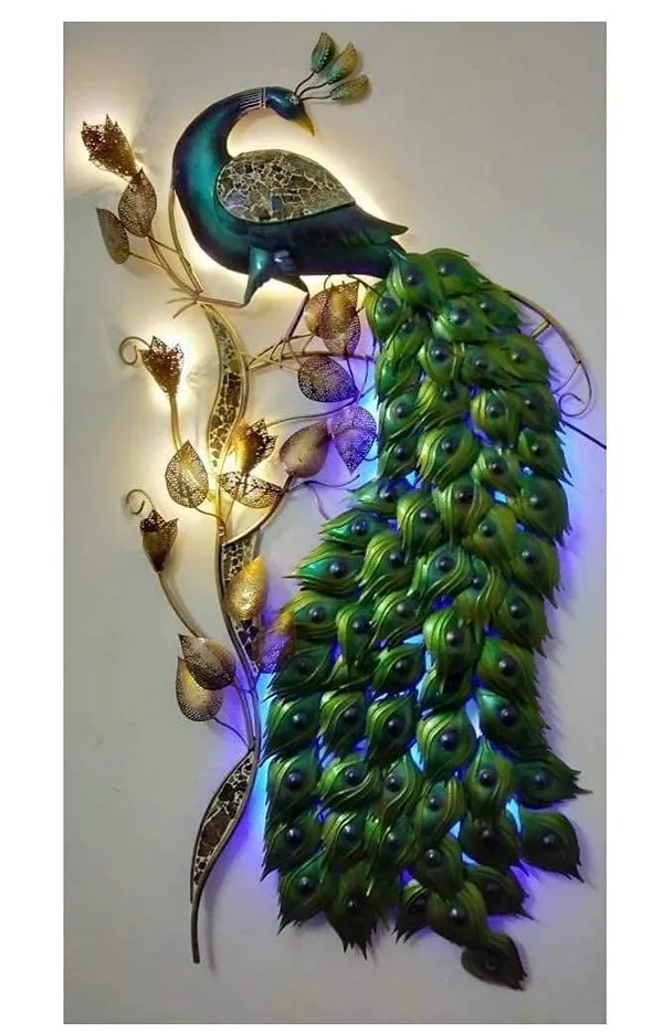 Metal_Peacock_Wall_Art_Decor_With_Led_Big_Tail_Feature_On_Tree_Birds_(24_x_48_Inch)