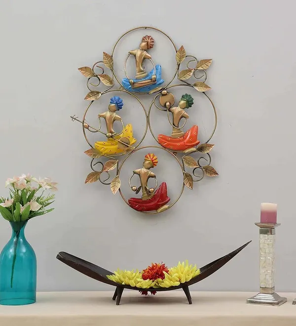 Metal_Beautiful_Wall_Art_Decor_Tribal_Sardar_Musical_Rajasthani_Showpiece_Hanging_Multicolour_(20_x_24_Inch)