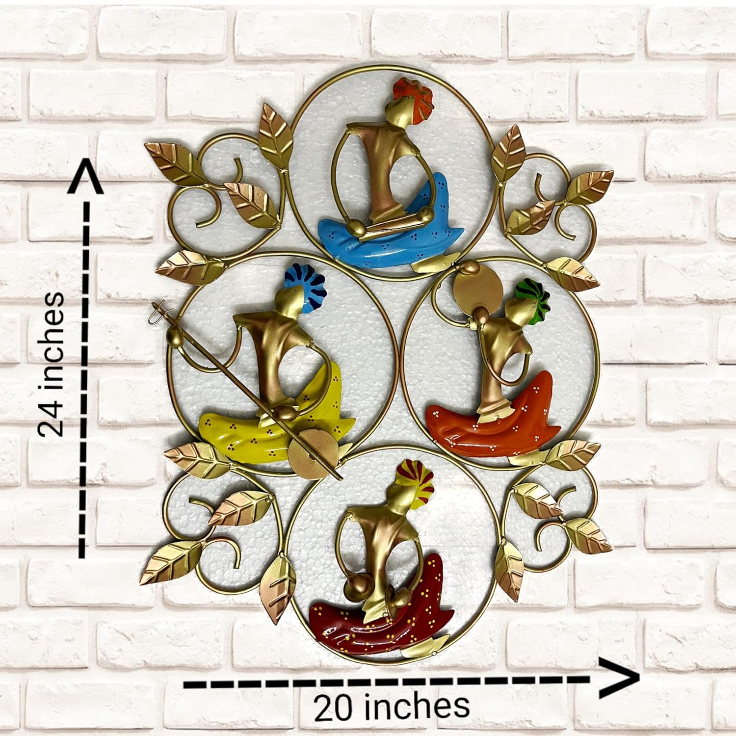 Metal_Beautiful_Wall_Art_Decor_Tribal_Sardar_Musical_Rajasthani_Showpiece_Hanging_Multicolour_(20_x_24_Inch)