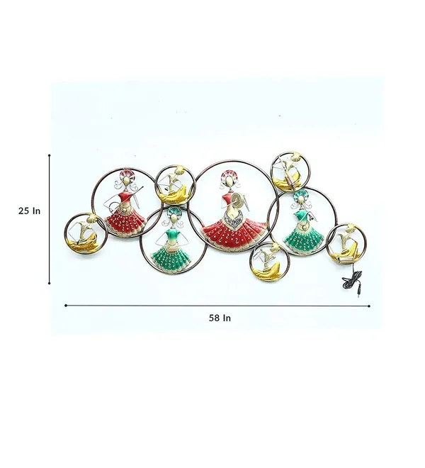 Hand_Crafted_Metal_Doll_Musicians_Circle_Wall_Art_In_Iron_Metal_Wall_Hanging_Doll_With_Led_Light_(58_x_4_x_25_In)