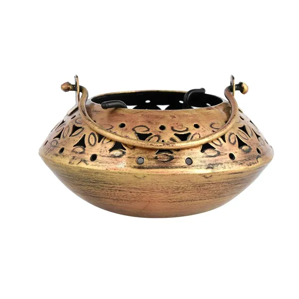 Craftam_Iron_Degchi_Style_Dhoop_And_Tealight_Candle_Holder_Incense_Burner_Holder_With_Tea_Light_Candle