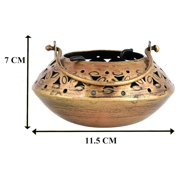 Craftam_Iron_Degchi_Style_Dhoop_And_Tealight_Candle_Holder_Incense_Burner_Holder_With_Tea_Light_Candle
