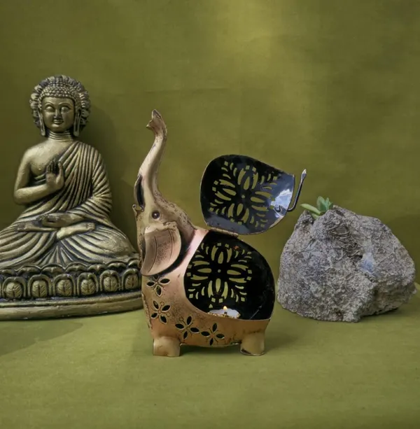 Golden_Antique_Metal_Tea_Light_Candle_Holder_For_Home_Decor_Elephant_Design