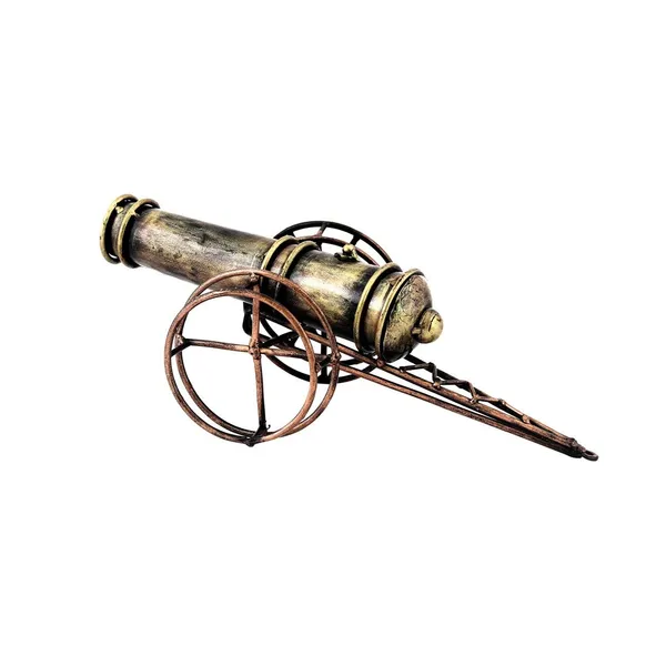 Iron_Painted_Cannon_Royal_Collectible_Figurine_Antique_Soldier_Military_Showpiece