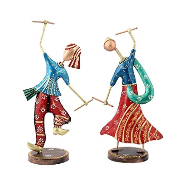 Wrought_Iron_Showpiece_Figurine_Playing_Dandia_(8.5_x_4.25_x_13.5_Inch)