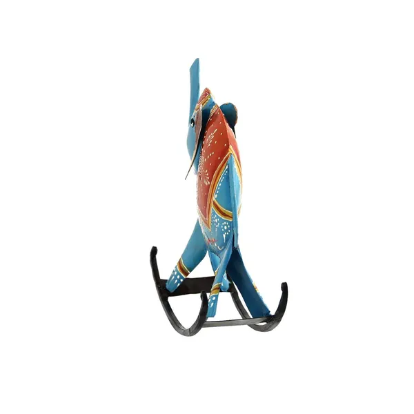 Iron_Decorative_Rocking_Elephant_Showpiece_Figurine_Multicolours_(9_Inch)