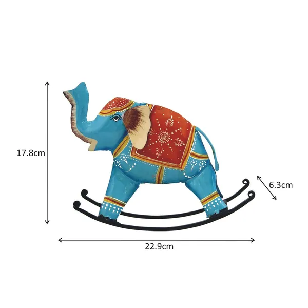 Iron_Decorative_Rocking_Elephant_Showpiece_Figurine_Multicolours_(9_Inch)