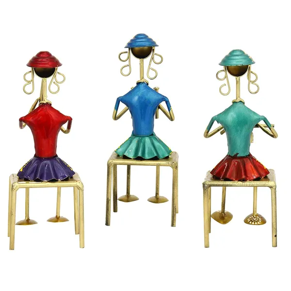 Set_Of_3_Piece_Handmade_Decorative_Musician_Seated_Ladies_Showpiece_Gift_Item_For_Home_Decor_In_Wrought_Iron_(3_x_3_x_9.75_Inch)