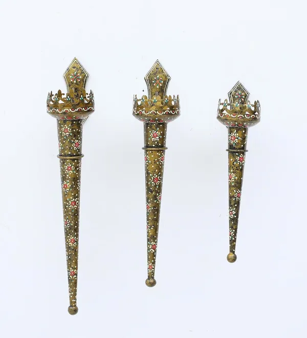 Metal_Antique_Iron_Wall_Painted_Mashal_Olympic_Torch_Diya_Candle_Holder