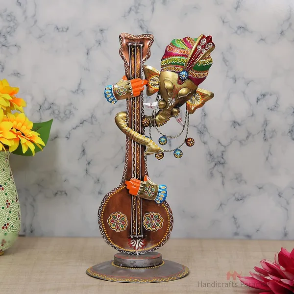 IRON_PAINTED_GITTAR_GANESHA_W_/_STAND