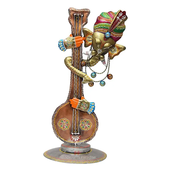 IRON_PAINTED_GITTAR_GANESHA_W_/_STAND