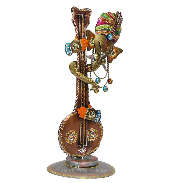 IRON_PAINTED_GITTAR_GANESHA_W_/_STAND
