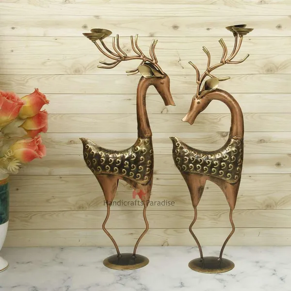 Iron_Deer_Candle_Holder_Showpiece