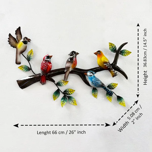 IRON_PAINTED_WALL_DECOR_5_BIRD_ON_BRANCH_