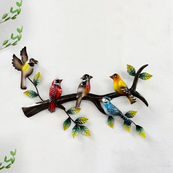 IRON_PAINTED_WALL_DECOR_5_BIRD_ON_BRANCH_