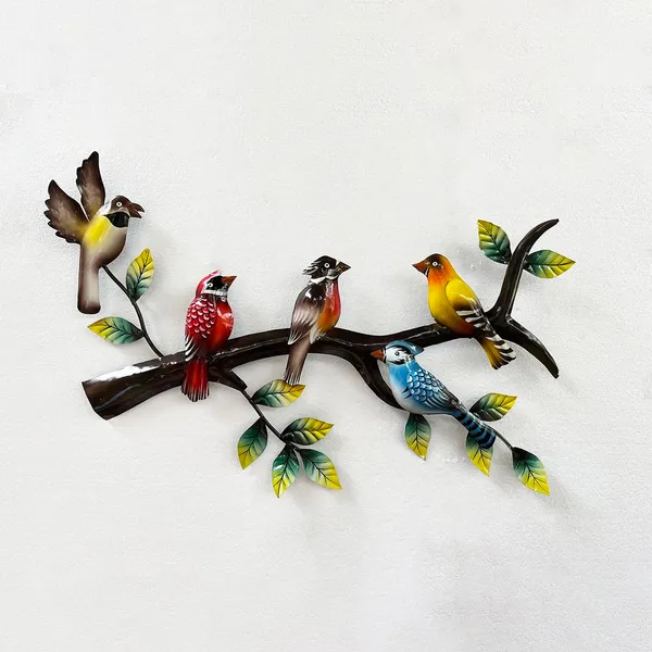 IRON_PAINTED_WALL_DECOR_5_BIRD_ON_BRANCH_
