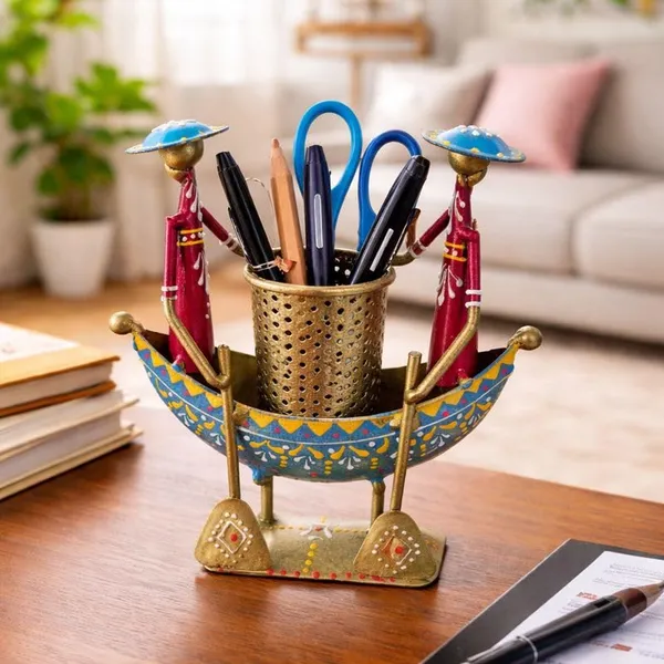 IRON_PAINTED_2_MEN_BOAT_PEN_STAND