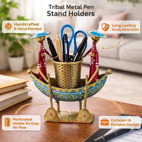 IRON_PAINTED_2_MEN_BOAT_PEN_STAND