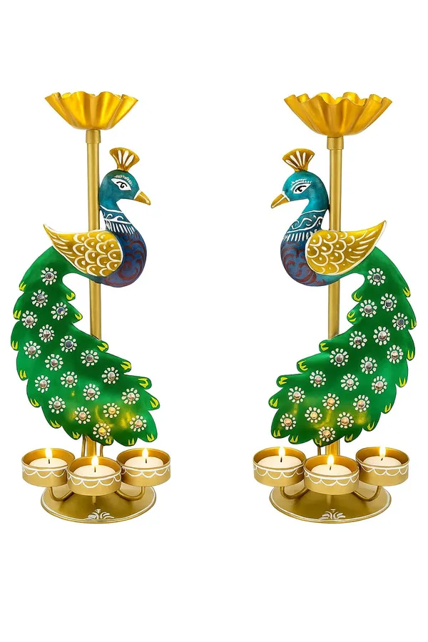 IRON_PAINTED_TEA_LIGHT_PEACOCK_(_S_/_2_)