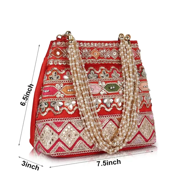 Red_Velvet_Silk__Embroidery_Ethnic_Wedding_Party_Handheld_Potli_For_Women