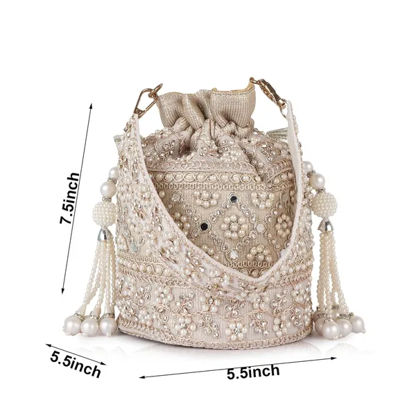 Cream_Velvet_Silk__Embroidery__Ethnic_Wedding_Party_Handheld_Potli_For_Women
